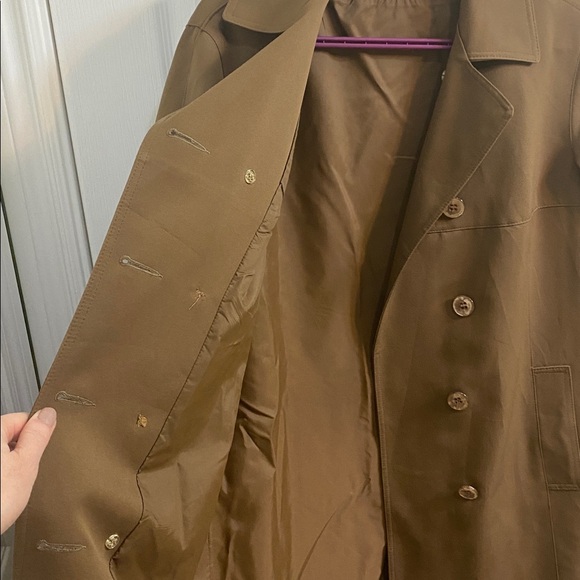 Vintage Forecaster of Boston Brown Trench Driving Coat Womens Size 6 Petite - Picture 8 of 9